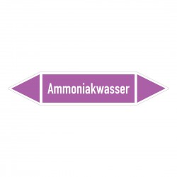 Ammoniakwasser: Pfeilschild mittel Gruppe 7 violett / weiß | b2b-schilder.de