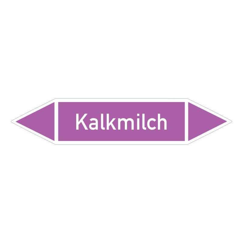 Kalkmilch: Pfeilschild mittel Gruppe 7 violett / weiß | b2b-schilder.de