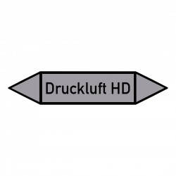 Druckluft HD: Pfeilschild mittel Gruppe 3 Luft grau / schwarz | b2b-schilder.de