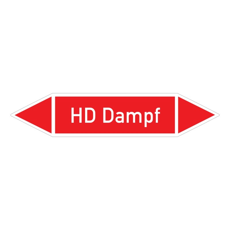 HD Dampf: Pfeilschild mittel Gruppe 2 Wasserdampf rot / weiß | b2b-schilder.de