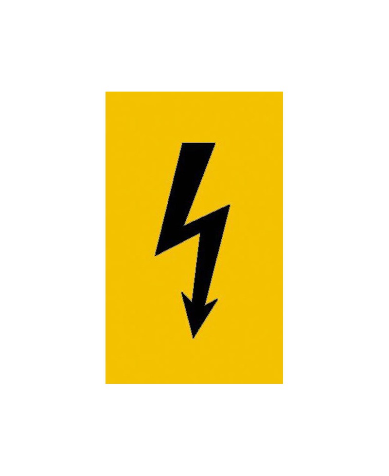 Spannungszeichen (schwarzer Blitz) |Elektrozeichen B2B Schilder