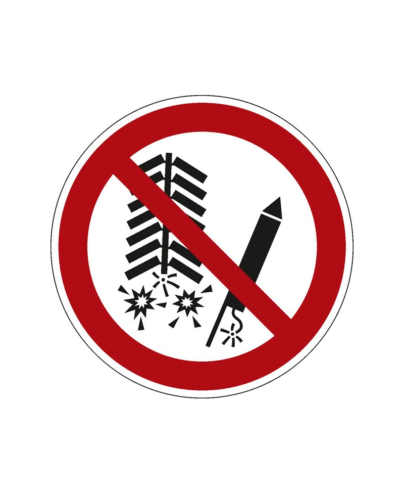 Feuerwerkskörper zünden verboten | Verbotszeichen B2B Schilder