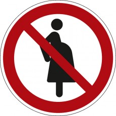 Für Schwangere verboten | Verbotszeichen B2B Schilder