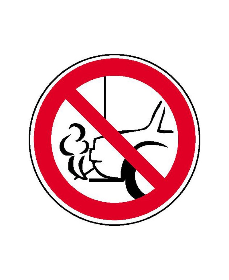 Nicht mit Auspuff zur Wand parken | Verbotszeichen B2B Schilder