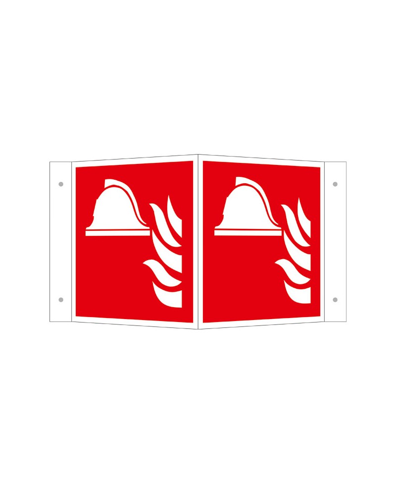 Mittel und Geräte zur Brandbekämpfung Winkelschild | Brandschutzschild B2B Schilder